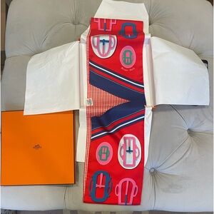 NEW HERMES SILK BOUCLERIE MODERNE VICHY MAXI TWILLY